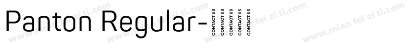 Panton Regular字体转换